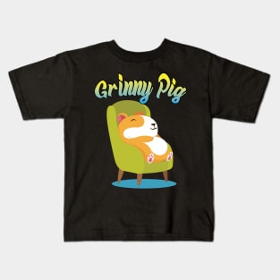 Grinny Pig Gift for Guinea Pig Lovers Cute Guinea Pig Kids T-Shirt